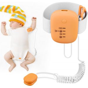 Chenquansarl-Alarme Anti-Énurésie Sans Fil Pour Garçons Et Filles - Alarme De Pot Sans Fil Avec 3 Modes De Travail - Capteur D'énurésie Rechargeable Par Usb - Pour Enfants - Pour Enfants - Orange - Neuf