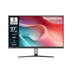 THOMSON 27" (69 cm) LED FHD Moniteur, 120Hz, IPS Panel, HDR10, HDMI x1,USB 1x, Adaptive Sync, &Eacute;cran antireflet, M27FB2Y15 - Neuf
