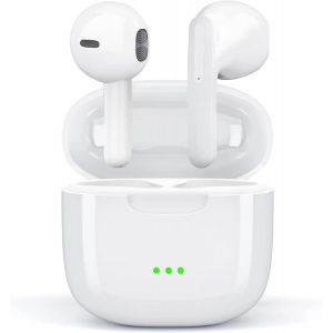 KALANKA-&Eacute;couteurs Bluetooth sans Fil, Bluetooth 5.3 Intra-Auriculaires Casque avec 4 ENC R&eacute;duction Antibruit Mic, 48H Hi-Fi Son St&eacute;r&eacute;o Contr&ocirc;le Tactile, IP7 &Eacute;tanche Sport Oreillette pour iPhone Andro - Neuf