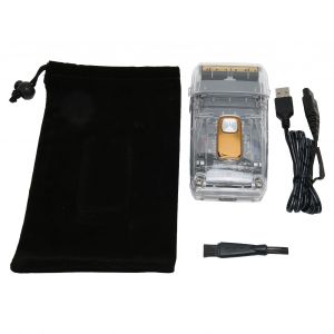 Tondeuse A Cheveux Electrique Rechargeable, Etanche, Ecran Led, Indolore, Hypoallergenique, Transparente, Grise - Neuf