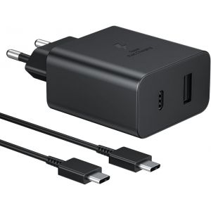 45w Usb C Charger, Pd+Qc Dual Port Fast Charger Type C With Usb C To C Charging Cable 2 M For Samsung Galaxy S24/S23/S22/S21/S20/Ultra, Iphone 16/1514/13/12/11/Pro Max/Xs/Xr,Pixel, Macbook - Neuf