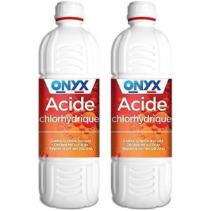 Acide Chlorhydrique 23% - Décapant, Détartrant WC, Canalisations et Métaux, Produit Nettoyant Multi-Surface, Carrelage, Terre Cuite, Cuivre - Régulateur PH Piscine - Fabrication Française - 1L - Neuf