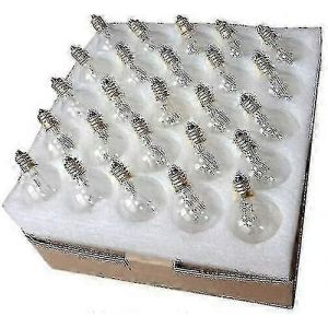 25x G40 Ampoule de Remplacement E12 7w Pour Guirlandes Lumineuses Le Meilleur-B16 - Neuf