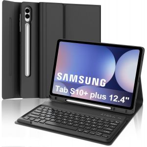 Clavier Samsung Galaxy Tab S9 Fe/S9/S10 Plus 12.4, Français Azerty, Coque Clavier Détachable Bluetooth Pour Samsung Galaxy Tab S10 +12.4 Pouces 2024, Noir[Z1775] - Neuf