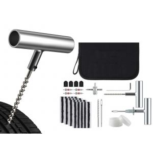 Kit de r&eacute;paration de pneus tubeless 36 pi&egrave;ces pour voitures, motos, camions et SUV - Neuf