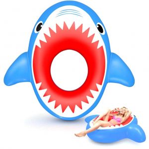 Flotteurs Gonflables Pour Piscine, Plage, Ete, Jouets Gonflables, Doux Et Durables, Lit Flottant Pour La Natation En Forme De Requin - Neuf