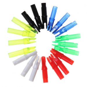 Jeu D'inserts De Manchons De Fleche En Plastique Pour Arc A Poulies, Accessoires De Fleches De Couleurs Melangees Pour La Chasse, Le Tir A L'arc Et Les Accessoires De Tir - Neuf