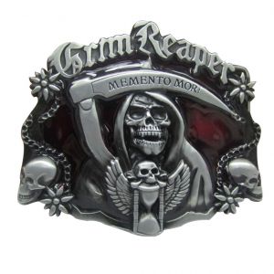 Boucle De Ceinture Western Avec Crâne Et Katana, Boucle Celtique Ajustable Pour Hommes Et Femmes, Idéal Pour Cadeau Père - Neuf