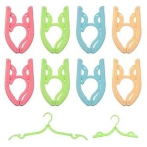 KALANKA-8 Pi&egrave;ce Cintres Pliants De Voyage - Cintres De Voyage Portables Et Pliables, Design Antid&eacute;rapant, Antid&eacute;rapants Et Peu Encombrants pour La Maison, L'H&ocirc;tel, Voyages Portables Et Durables (4 Co - Neuf