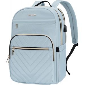 acdsgd-tanche Sac &agrave; dos de voyage &eacute;l&eacute;gant pour ordinateur portable de 15.6"" pour femme, sac &agrave; dos tendance avec port USB, pour enseignant, infirmi&egrave;re, pour l'&eacute;cole, le travail, Bleu - Neuf