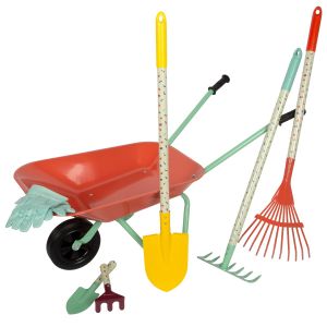 Outils de jardinage avec brouette Tiny Garden - Neuf