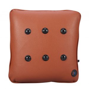 Coussin de massage electrique en coton doux pour voiture, coussin de massage USB pour le cou et le dos, en PU marron - Neuf
