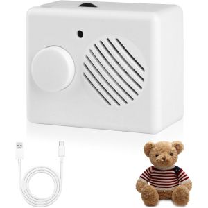 Enregistreur Vocal pour Peluche,360 Secondes Mini Enregistreur Vocale Programmable,Boîte Vocale DIY Messages Personnalisés pour Jouet en Peluche,Enregistreur Sonore pour Enfant.[V369] - Neuf