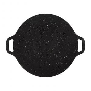 Korean Bbq Grill Du Four Grilloir, Non Rev&ecirc;tement Antiadh&eacute;sif, 12,6 Pouces Ronde, Noire, Int&eacute;rieur, Ext&eacute;rieur, Multifonctionnel Po&ecirc;le - Neuf