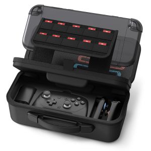 Étui de transport - LICHIFIT - pour Nintendo Switch 2 - Protection anti-choc et anti-rayures - Double fermeture éclair, PU noir - Neuf