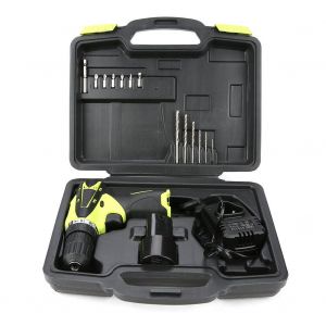 Kit perceuse-visseuse electrique sans fil a batterie lithium rechargeable 12 V (prise americaine 110-240 V) - Neuf