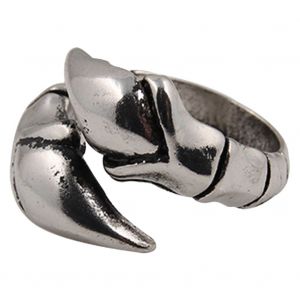 Bague Ouverte Simple A La Mode Pour Hommes Et Femmes, Bague Griffe De Dragon, Bijoux Pour Index - Neuf