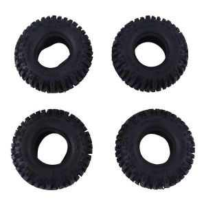 4pcs 55x24mm 1.0 pneu en caoutchouc pour 1/18 1/24 rc crawler voiture axiale pièces axiales - Neuf