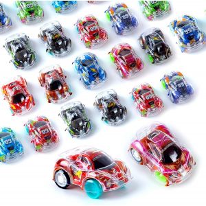 24pcs Mini Voitures, les Enfants les Voitures de Jouet, un Mini à Quatre Roues motrices Voitures de Course, sans Pile Voitures de Jouet, Adapté pour les Garçons et les Filles - Neuf