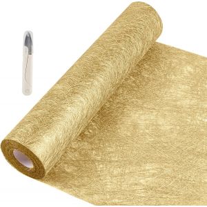 Ulteronixshop-Chemin De Table Or Anniversaire 30cmx20m Non-Tiss&eacute; R&eacute;utilisable Dor&eacute; Pour Mariages, Communions, Bapt&ecirc;mes Et C&eacute;l&eacute;brations - Neuf