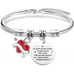 Eryi-Bracelet Connecté Couple Bracelet Couple Distance Idee Cadeau Couple Personnalisé Cadeau Mariage Couple Cadeau Pour Couple Cadeau Couple Personnalisé Cadeau Mariage Original Cadeau Anniversaire - Neuf