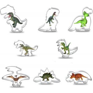 Chenquansarl-Fcathlotde8emportepicesenformededinosaureenacierinoxydablepourptesucreptisseriedcorationdegteau - Neuf