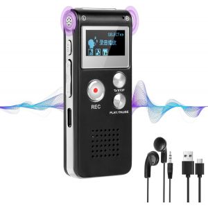 lbgwp60-64Go Enregistreur Vocal Numérique, Dictaphone Avec Mot De Passe Mp3 Fonction, Usb Dictaphone Avec Lecture, Enregistrement Audio Continu 24H, Portable Pour Interview Classes Réunion - Neuf