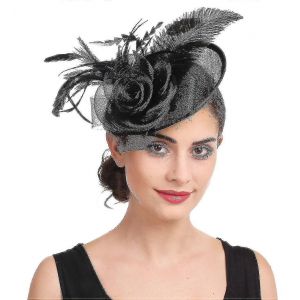 Plume Bandeau Bibi Mariage Couvre-Chef Ladies Race Royal Ascot Mariage - Neuf