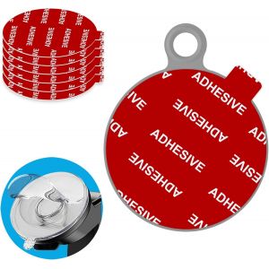 Anteel - Dashboard Pad Montage Disque Adhésif Kit De Remplacement Adhésif, 6pcs 70mm Cercle Autocollants Double Face Résistants À La Chaleur Pour Ventouse Support De Téléphone De Voiture Disque - Neuf