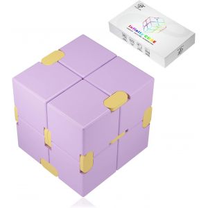 KAL-Fidget Cube Décompression Jouet Infinity Cube, Stress De Jouet De Doigt De Fidget Et Soulagement D'Inquiétude, Tuant Le Temps Fidget Joue Le Cube Infini Pour Le Personnel De Bureau - Neuf
