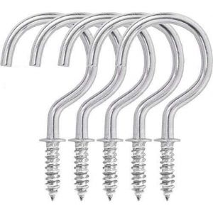 Crochets &agrave; Visser,2.75 inches Crochets de Plafond Pour Suspendre des Plantes Crochets de Cuisine Crochets de Tasse Pour Int&eacute;rieur et Ext&eacute;rieur,20 Pi&egrave;ces,Argent - Neuf