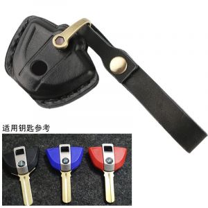 Housse de clé de moto en cuir pour BMW F800GS C400X R1200GS G310gs,étui pour clé de voiture - Type black - Neuf
