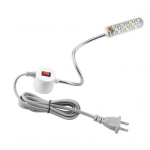 Lampe LED pour machine a coudre, 20 perles SMD 110-220 V, aimant LED, 6 W (prise americaine) - Neuf