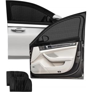 Kal-Pare Soleil Voiture Bébé, 2 Pièces Chaussette Voiture Soleil Pour Enfants, Bloquer Les Rayons Uv Et Protection De La Vie Privée, Compatible Avec 99% Des Véhiculestrois Tailles-L - Neuf