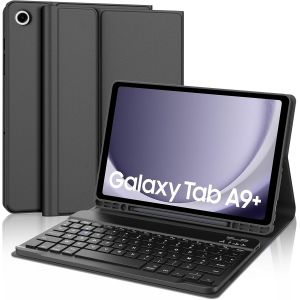 Clavier Samsung Tab A9 Plus 11"" 2023, Azerty Français Étui Clavier Magnétique Bluetooth Sans Fil Etui Housse Pour Samsung Tab A9 Plus (Sm-X210/X216/X218), Noir - Neuf