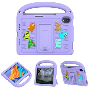 Coque Eva Antichoc Pour Ipad Mini 6 / Mini 2024 - Dessin Animé Moineau - Taro Violet - Neuf