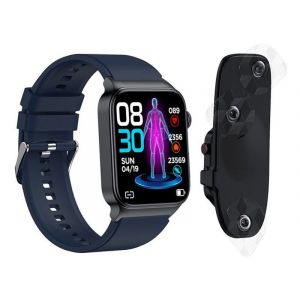 Montre Connect&eacute;e Bluetooth Avec Suivi De La Sant&eacute;, Ecg Et Modes Sport - Bleu Fonc&eacute; - Neuf