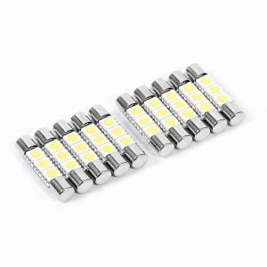2x 6000k Blanc H6m Cob Led Moto/Vtt Phare Ampoule De Feu De Brouillard Px15d P15d251 - Neuf