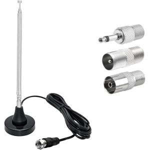 Antenne Radio Dab T&eacute;lescopique Antenne, FM Radio T&eacute;lescopique Antennes Num&eacute;rique, Antenne FM T&eacute;lescopique Magn&eacute;tique, Antenne-Radio FM Dab Int&eacute;rieur, Antennes Radio Dab Int&eacute;rieur-T&eacute;lescopique - Neuf