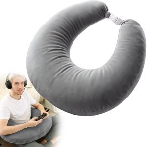 Ulteronixshop-Coussin Ergonomique pour Tricoter, Coussin de Jeu et de Lecture, coussin de Bureau pour s&iquest;asseoir, Oreiller de Soutien &agrave; Bras en Forme de U pour Lit Et Canap&eacute; pour Lire, Jouer, Travaill - Neuf