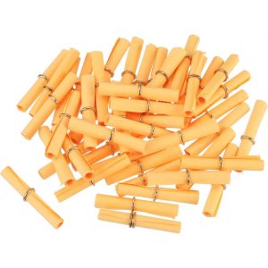 Sourcing Map Lot De 100 Mini Rouleaux De Papier De V?Ux Vintage Pour Fête D'anniversaire, Orange Fluo - Neuf