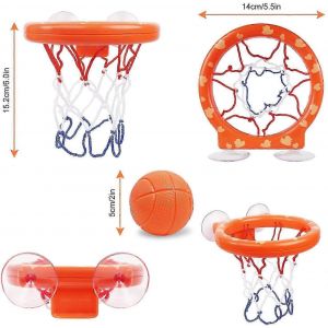 Cerceau de basket-ball pour bébé avec ventouse Mini panier de basket-ball pour enfants avec 3 balles - Neuf