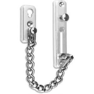 Cha&icirc;ne antivol en acier inoxydable,Cha&icirc;ne de porte antivol,Boucle de porte,Cha&icirc;ne de s&eacute;curit&eacute;,Cha&icirc;ne de s&eacute;curit&eacute; de porte de chambre,hw - Neuf