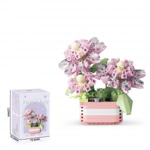 kit de construction de mini-briques pour bouquet de fleurs, cadeaux de Noël - Neuf