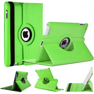 Kal-Étui Rotatif Pour Ipad 2/3/4 (Ancien Modèle) 9,7"" U2013 Rotation À 360° En Cuir Pu Résistant Aux Chocs Avec Fonction Veille/Réveil Automatique (Vert) - Neuf