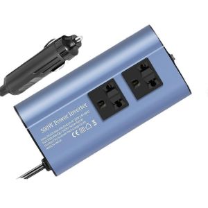 Convertisseur d'onduleur de voiture Onduleur à ondes modifiées 500W Interface multi-USB portable DC 12V vers AC 220V 50 - Neuf