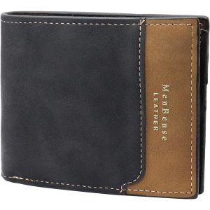 TRAHOO-Portefeuille, Porte Monnaie Homme en Cuir PU pour Homme, Mens Wallets Porte Monnaie Portable pour Le Travail, Les Achats, Les Voyages - Neuf