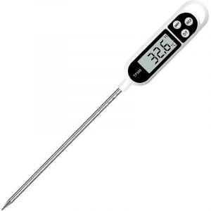 Thermomètre De Cuisine Numérique Thermomètre Domestique Thermomètre De Four Thermomètre De Cuisson Sonde Longue Résistant À La Corrosion C/F - Neuf