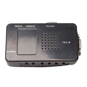 Adaptateur Av vers Vga Convertisseur Rc Vga Pc Rca Composite S-vid&eacute;o Entr&eacute;e Av Vers Pc Vga Lcd Sortie Converte (haoyi-YUHAO - Neuf