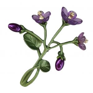 Broche Fleur (1 Pi&egrave;ce) Pour F&ecirc;tes Et Occasions Sp&eacute;ciales. Accessoire &Eacute;l&eacute;gant Et L&eacute;ger Pour Femme. - Neuf